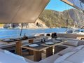 RUNNING ON FAITH - Wally Yachts 30 m,formal alfresco dining RUNNING ON FAITH - Wally Yachts 30 m,formal alfresco dining