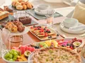 ALOIA 80 Fountaine Pajot Thira 80 - alfresco breakfast ALOIA 80 Fountaine Pajot Thira 80 - alfresco breakfast
