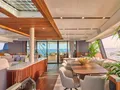 ALOIA 80 Fountaine Pajot Thira 80 - saloon and dining area ALOIA 80 Fountaine Pajot Thira 80 - saloon and dining area