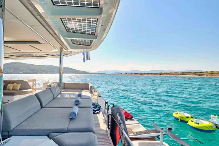 Charter Yacht ALOIA 80 - Fountaine Pajot Thira 80 - 5 Cabins - Athens - Mykonos - Paros - Cyclades - Greece