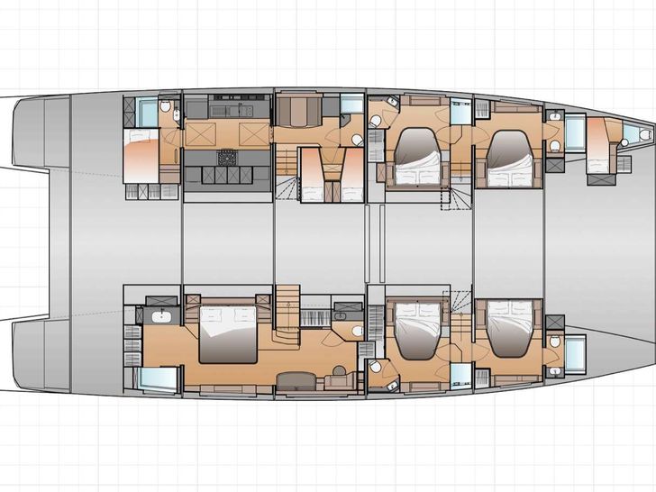ALOIA 80 Fountaine Pajot Thira 80 - layout ALOIA 80 Fountaine Pajot Thira 80 - layout