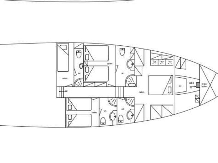 ENTRE CIELOS - SU Marine 104,sailing yacht layout