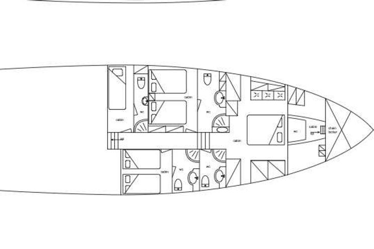 Layout for ENTRE CIELOS - SU Marine 104, sailing yacht layout