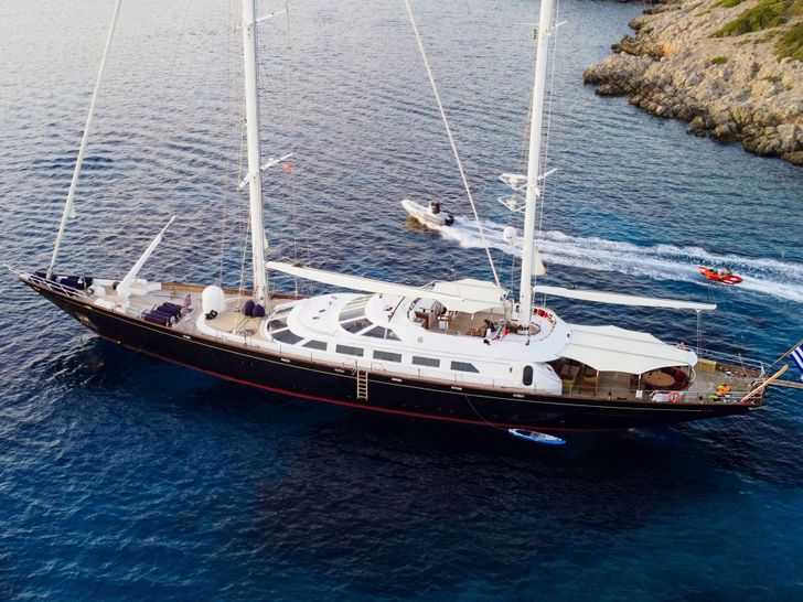 TAMARITA - Perini Navi 46 m,aerial side view TAMARITA - Perini Navi 46 m,aerial side view
