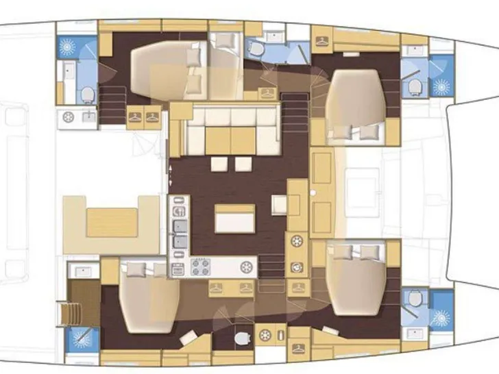 COOL CHANGE Lagoon 560 - layout COOL CHANGE Lagoon 560 - layout