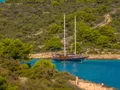 SMART SPIRIT Custom Gulet 25m - anchored near an island SMART SPIRIT Custom Gulet 25m - anchored near an island