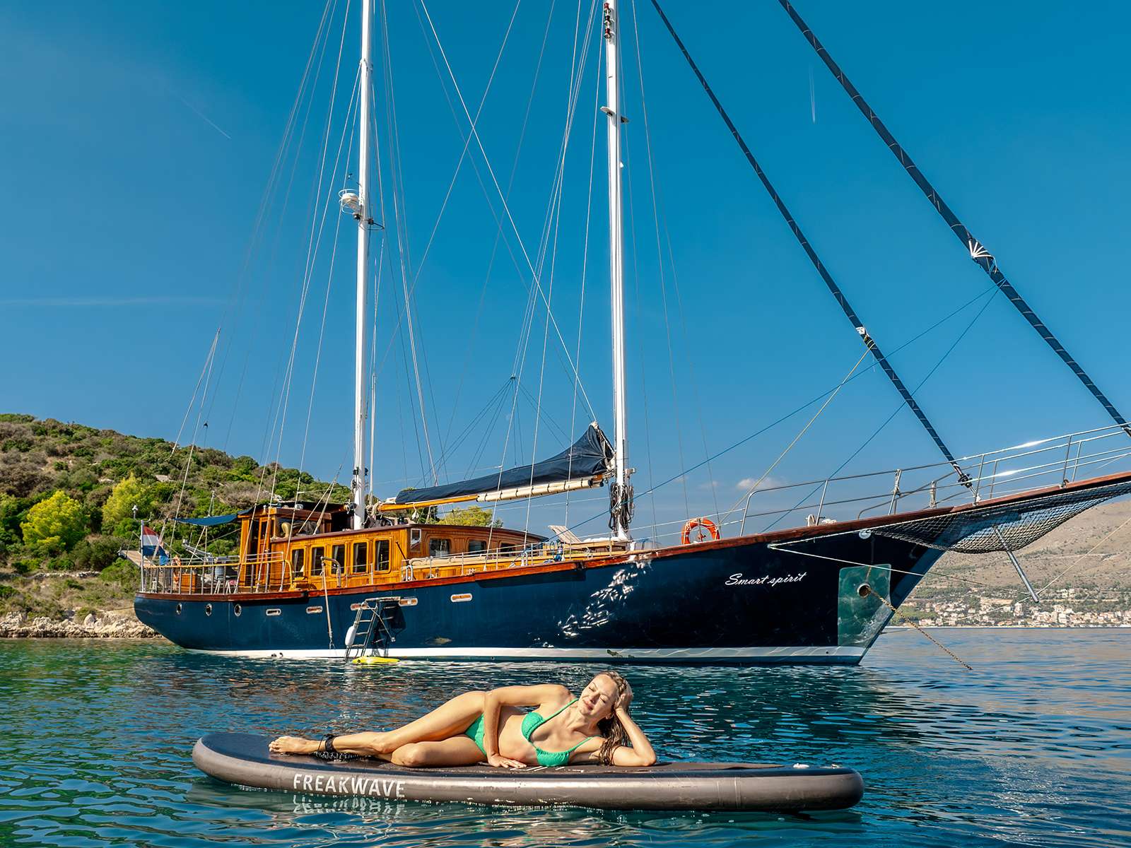 SMART SPIRIT Custom Gulet 25m - anchored