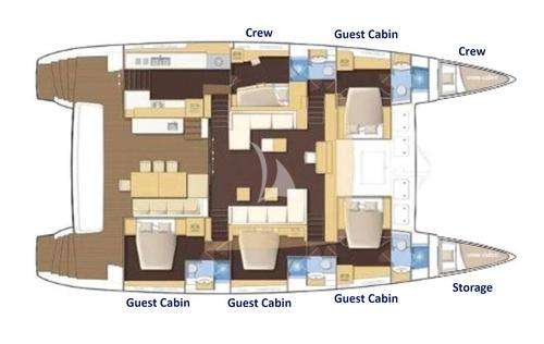 Layout for BLUE GRIFFIN Lagoon 620 - layout