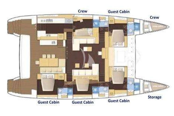 Layout for BLUE GRIFFIN Lagoon 620 - layout