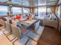 BACCARAT Amer Cento Quad Crewed Motor Yacht Dining table