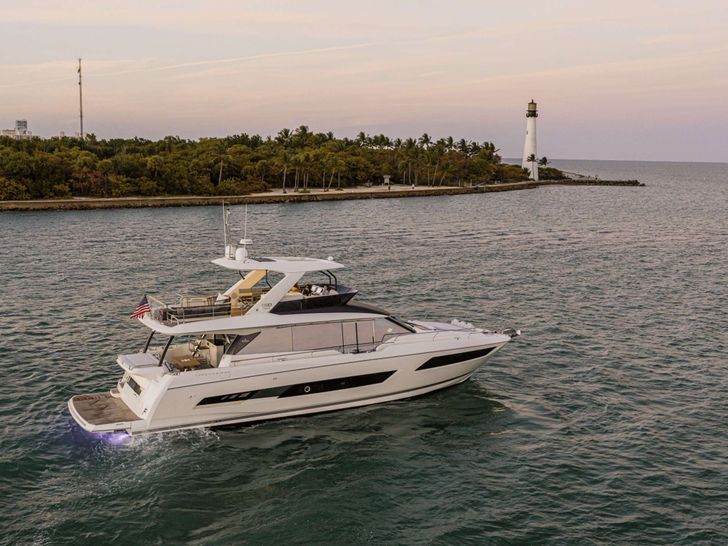 BAZINGA Prestige 690 Crewed Motor Yacht Sunset