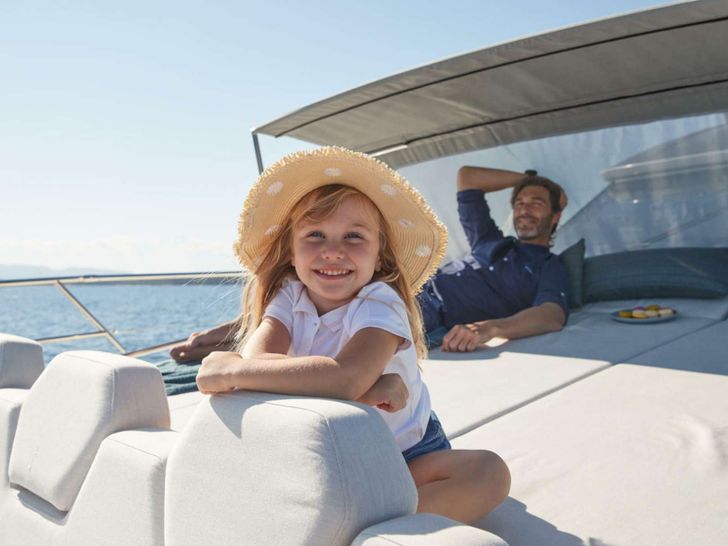 BAZINGA Prestige 690 Crewed Motor Yacht Sun Pads BAZINGA Prestige 690 Crewed Motor Yacht Sun Pads
