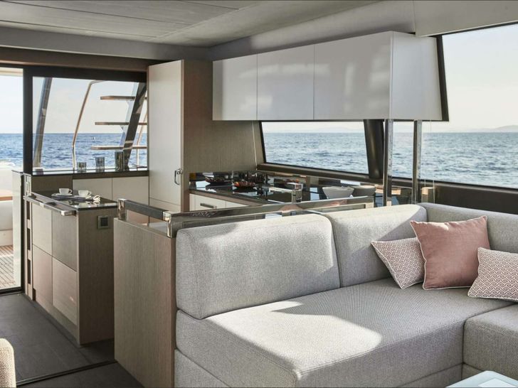 BAZINGA Prestige 690 Crewed Motor Yacht Galley BAZINGA Prestige 690 Crewed Motor Yacht Galley