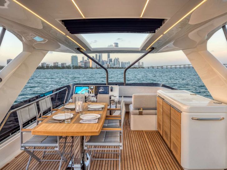 BAZINGA Prestige 690 Crewed Motor Yacht Fly