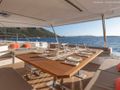 LOOMA Fountaine Pajot Alegria 67 - alfresco dining set up LOOMA Fountaine Pajot Alegria 67 - alfresco dining set up