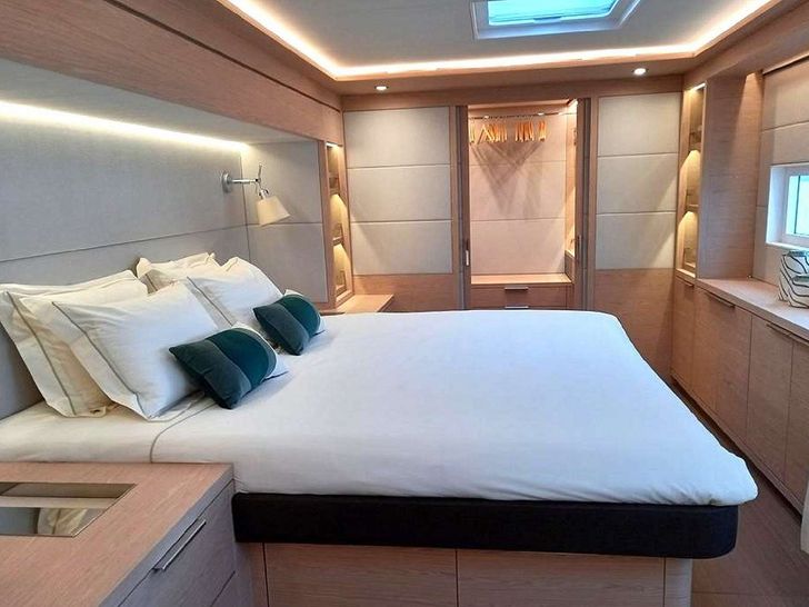 KAJIKIA Lagoon Seventy 7 Luxury Crewed Catamaran Master cabin