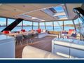 KAJIKIA Lagoon Seventy 7 Luxury Crewed Catamaran Flybridge Alfresco Dining