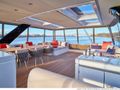 KAJIKIA Lagoon Seventy 7 Luxury Crewed Catamaran Flybridge Alfresco Dining