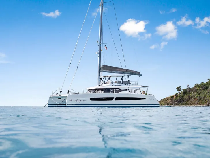 INDULGENCE Fountaine Pajot Alegria 67 - side profile INDULGENCE Fountaine Pajot Alegria 67 - side profile