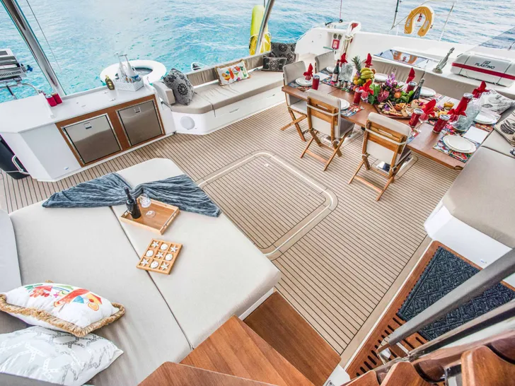 INDULGENCE Fountaine Pajot Alegria 67 - aft deck INDULGENCE Fountaine Pajot Alegria 67 - aft deck