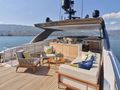 Sanlorenzo Crewed Motor Yacht RARE DIAMOND Upper Deck Lounge Area