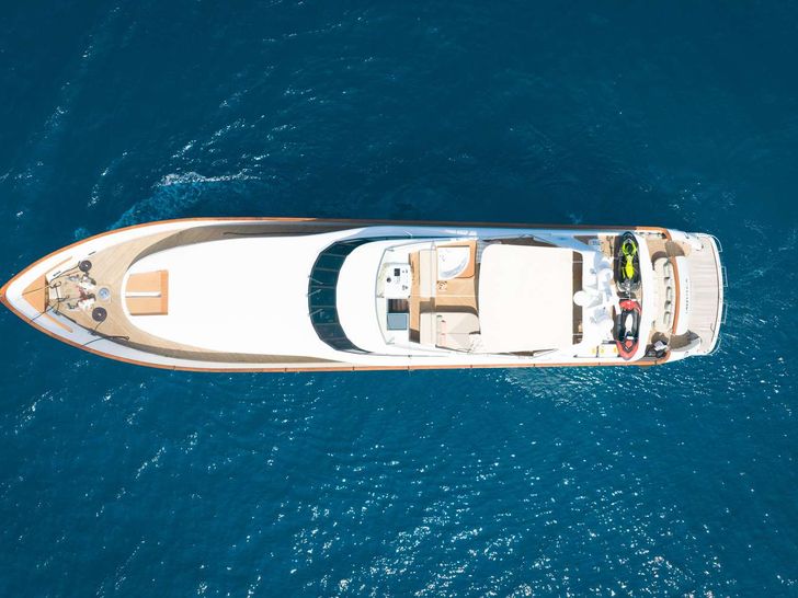 AQUILA Baglietto 37m - top aerial shot AQUILA Baglietto 37m - top aerial shot