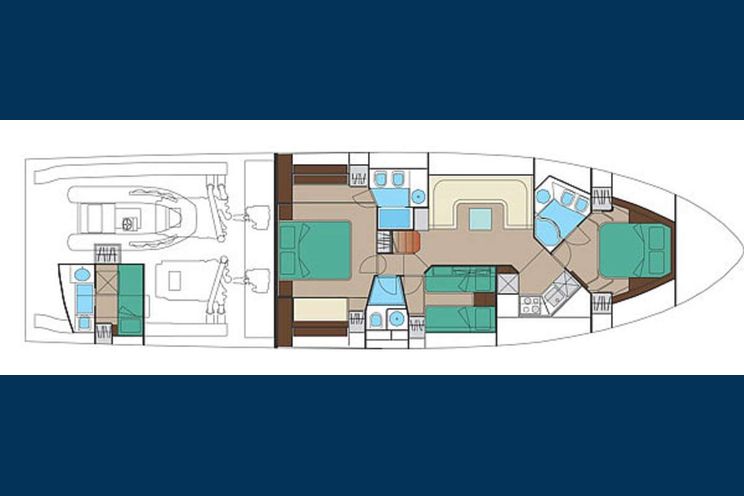 Layout for W - Riva 20 m, motor yacht layout