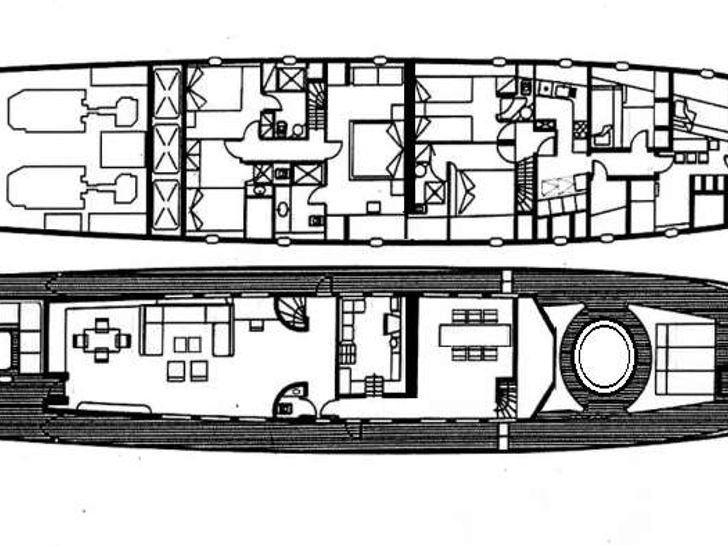 ALAYA - Lurssen 33 m,motor yacht layout ALAYA - Lurssen 33 m,motor yacht layout