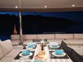 LAGOON 560 S2 - Lagoon 560,alfresco dinner set up LAGOON 560 S2 - Lagoon 560,alfresco dinner set up