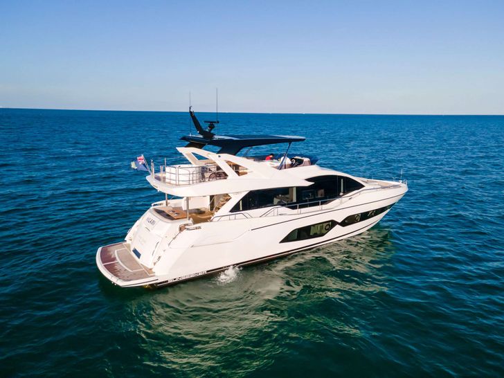 MILAMO Sunseeker 76 - cruising side view MILAMO Sunseeker 76 - cruising side view