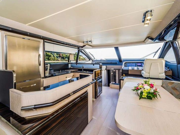 MY KARAT II - Azimut 66,galley and dining area MY KARAT II - Azimut 66,galley and dining area