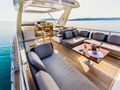 MY KARAT II - Azimut 66,flybridge dining area MY KARAT II - Azimut 66,flybridge dining area