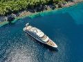 ANTHEA - Custom Yacht 52m,aerial view anchored ANTHEA - Custom Yacht 52m,aerial view anchored