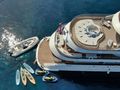 ANTHEA - Custom Yacht 52m,aerial view of the stern ANTHEA - Custom Yacht 52m,aerial view of the stern