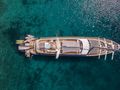 AURUM SKY - Custom Sailing Yacht 43m,aerial top view AURUM SKY - Custom Sailing Yacht 43m,aerial top view