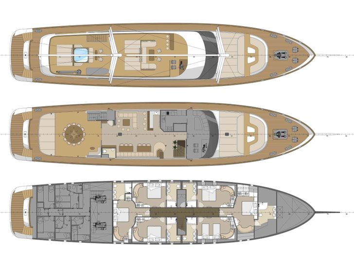 AURUM SKY - Custom Sailing Yacht 43m,luxury sailing yacht layout AURUM SKY - Custom Sailing Yacht 43m,luxury sailing yacht layout