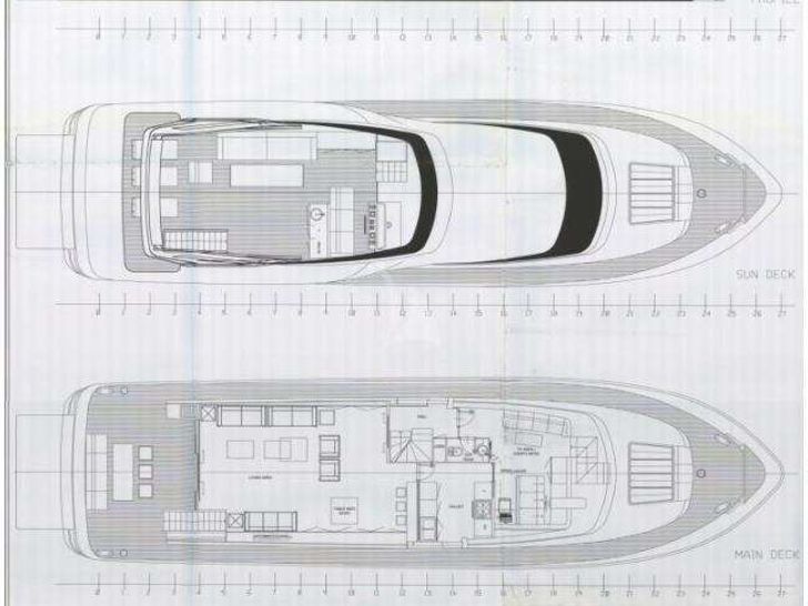 MILGAUSS - Admiral 25m,motor yacht layout