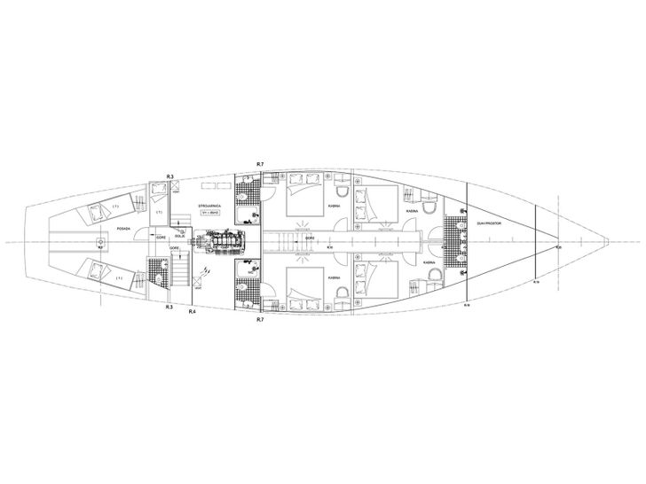 SANTA CLARA - Custom Sailing Yacht 28 m,sailing yacht layout
