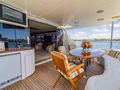 COPAY Lazzara 80 SC - main aft deck dining area COPAY Lazzara 80 SC - main aft deck dining area