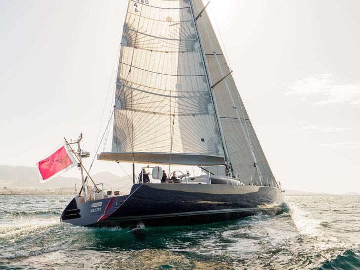 S/Y MELITI Garcia 26m - sailing aft view S/Y MELITI Garcia 26m - sailing aft view