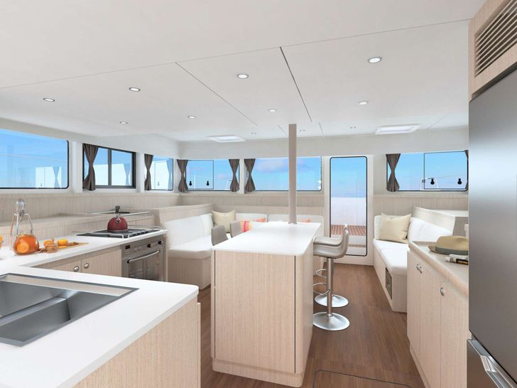 FLOR DE LUNA Island Spirit 525 - galley FLOR DE LUNA Island Spirit 525 - galley