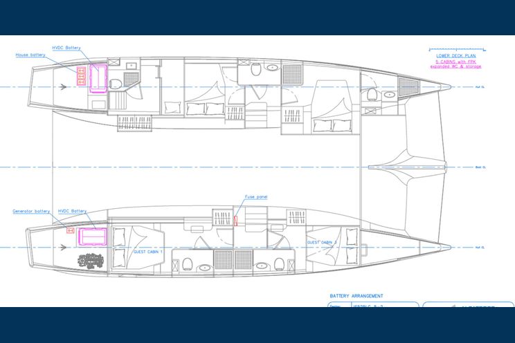 Layout for FLOR DE LUNA - Island Spirit 525, boat layout