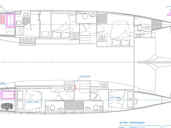 FLOR DE LUNA Island Spirit 525 - boat layout FLOR DE LUNA Island Spirit 525 - boat layout