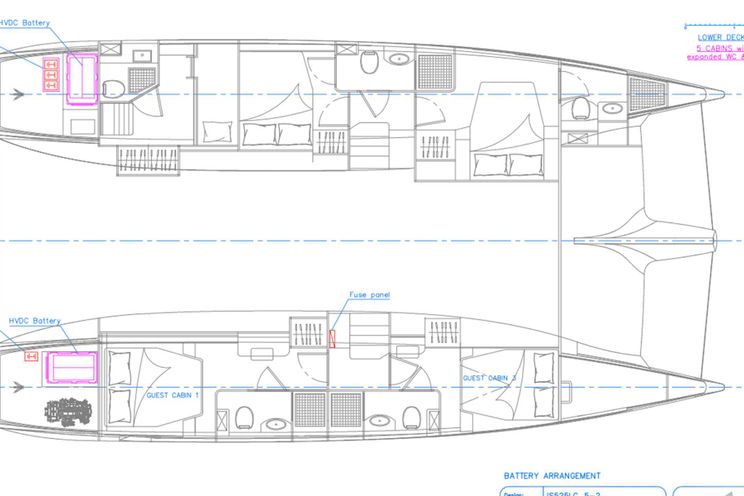 Layout for FLOR DE LUNA - boat layout