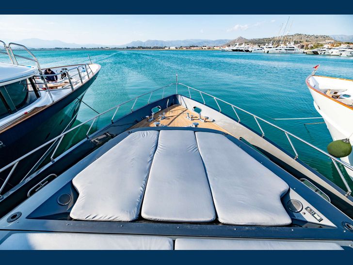 36m Tecnomar yacht Eva sports new metallic grey hull following extensive  refit