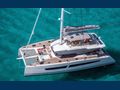 YELLOW - Fountaine Pajot 66,main profile,aerial view with waterline
