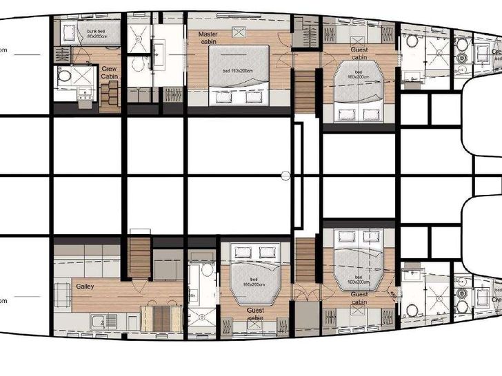 ONE PLANET Sunreef 70 Eco - layout ONE PLANET Sunreef 70 Eco - layout