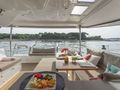MANGOFLOAT - Fountaine Pajot Helia 44,aft alfresco lounge MANGOFLOAT - Fountaine Pajot Helia 44,aft alfresco lounge