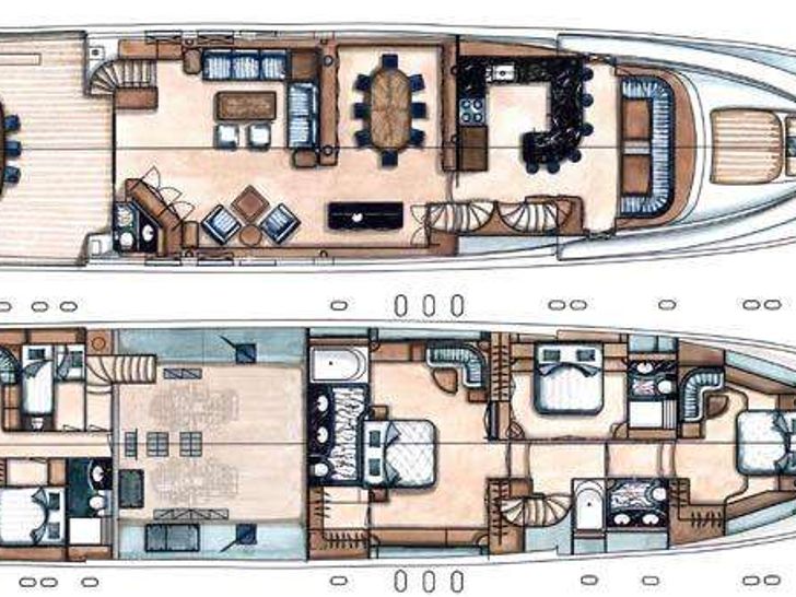 ALMOST THERE - Horizon 106,motor yacht layout ALMOST THERE - Horizon 106,motor yacht layout