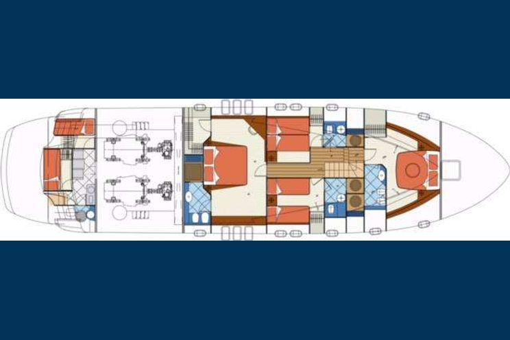 Layout for LUKAS - Filippetti Yacht 24m, motor yacht layout